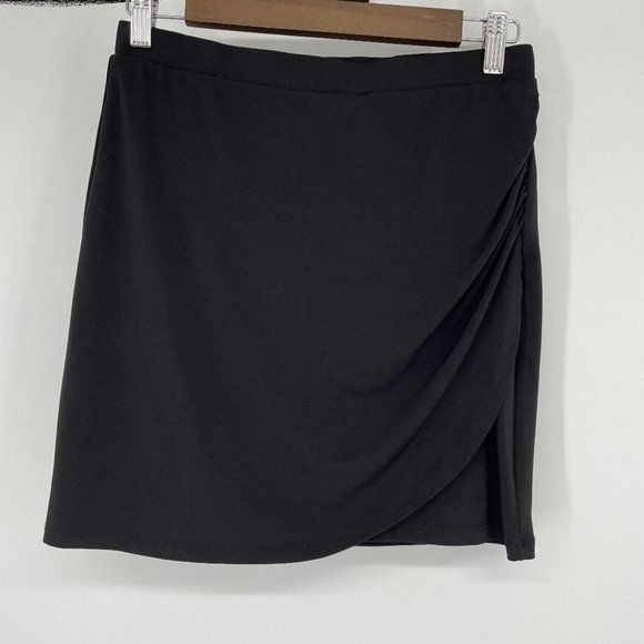 Le chateau black side gathered mini pencil skirt xs - Picture 8 of 8